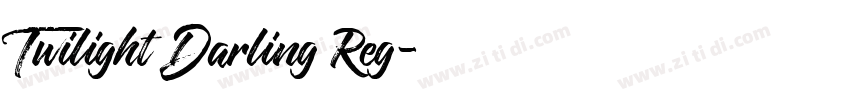 Twilight Darling Reg字体转换